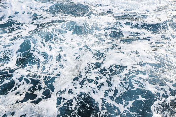 Swirling ocean near Yakushima island, showing Japanese traditions of reverence for nature. (Image © Antonin Borgeaud.)