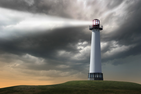 A lighthouse showing one of the amazing places on earth for photography. (Image © Logboom/iStock.)