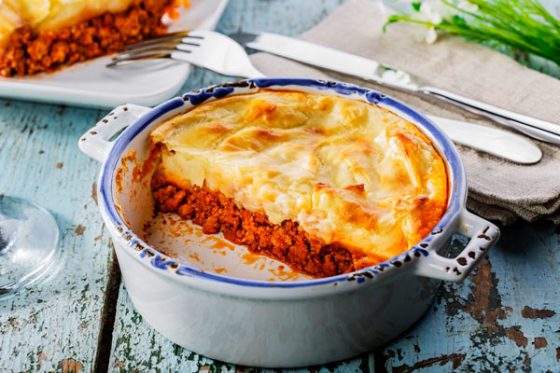 Hachis parmentier (Shepherd's Pie), showing the cultural heritage of the potato in France. (Image © mikafotostok/iStock.)