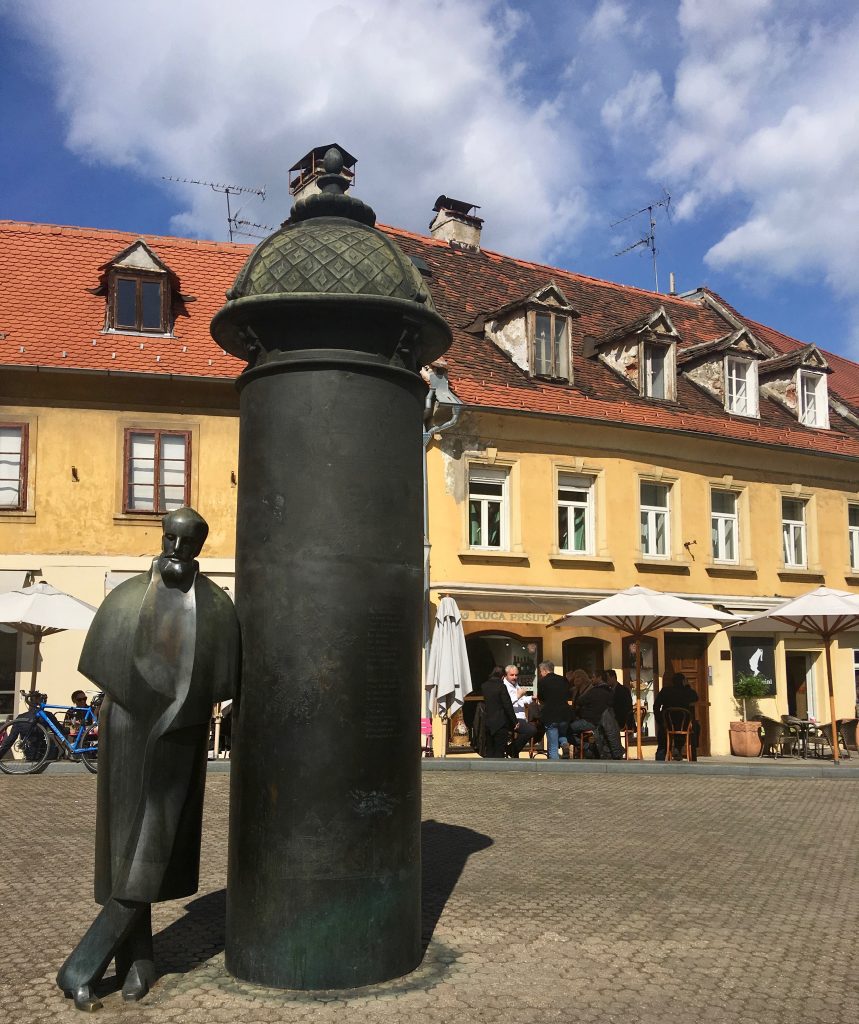 A statue of poet August Senoa in Croatia’s capital shows why one of the best trips you can take is in one of Europe’s most underrated travel destinations, Zagreb. (Image © Joyce McGreevy)