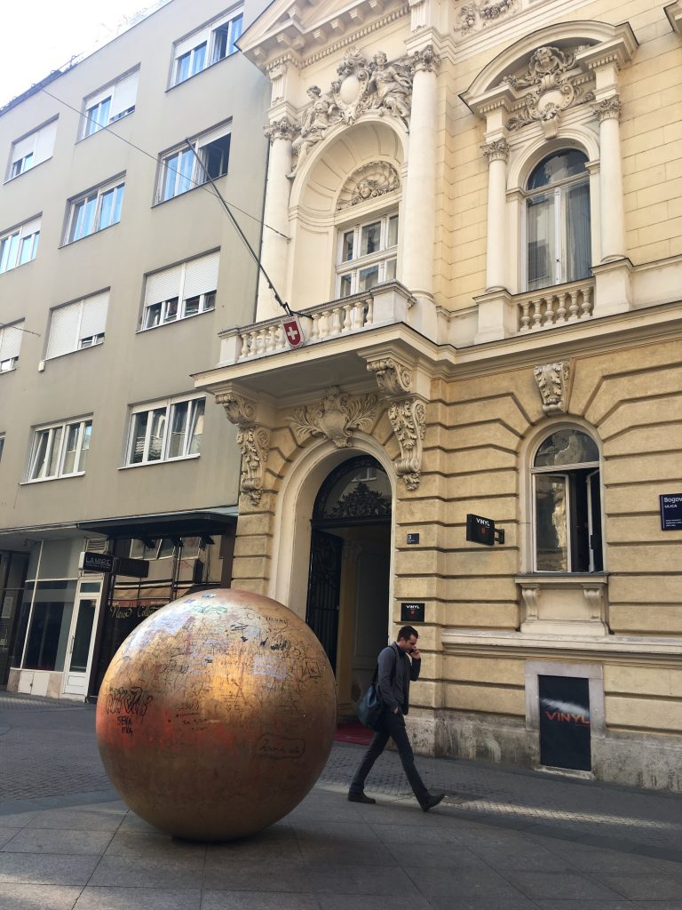 Ivan Kozaric's "The Grounded Sun" in Croatia’s capital shows why one of the best trips you can take is in one of Europe’s most underrated travel destinations, Zagreb. (Image © Joyce McGreevy)