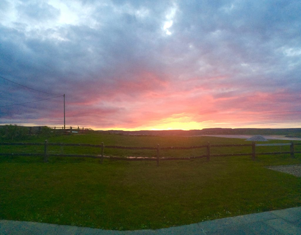 Sunrise in Ireland, where an audio postcard might include a recording of birdsong. Image © Joyce McGreevy