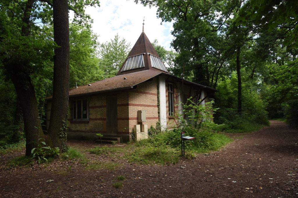 The Guyana Pavilion in the Jardin d'agronomie Tropicale, one of the hidden gardens of Paris where visitors can be traveling the world. (Image © Meredith Mullins.)