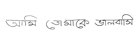 Bengali way to say I love you from the notebook of the Wall of Love by Frédéric Baron. (Image © Fredéric Baron.)