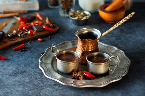 Mexican chocolate, showing the cultural traditions of chocolate and the cocoa bean and fun facts about chocolate. (Image © Viennetta/iStock.)