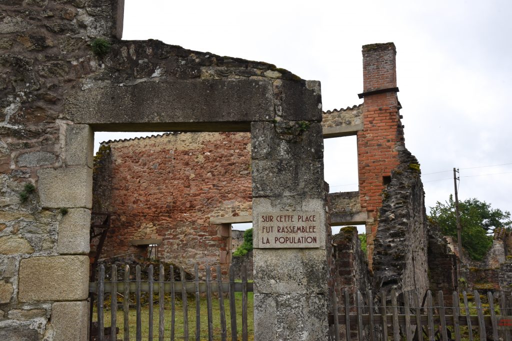 The center of Oradour-sur-Glane, an important part of the cultural history of WW II in France. (Image © Meredith Mullins.)