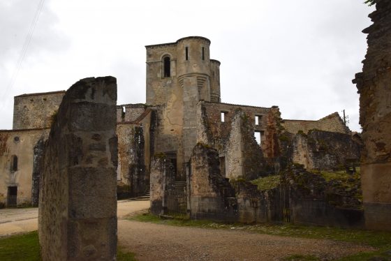 The village church in Oradour-sur-Glane, an important part of the cultural history of WW II in France. (Image © Meredith Mullins.)