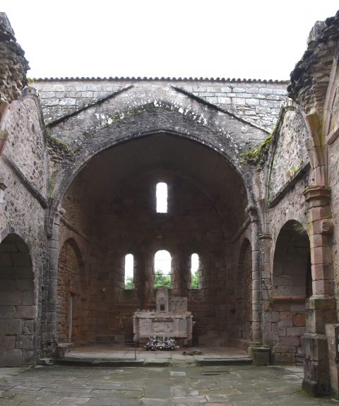 Church interior in Oradour-sur-Glane, an important part of the cultural history of WW II in France. (Image © Meredith Mullins.)