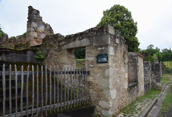 The dressmaker's shop in Oradour-sur-Glane, an important part of the cultural history of WW II in France. (Image © Meredith Mullins.)