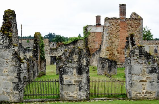 Laudy's barn in Oradour-sur-Glane, an important part of the cultural history of WW II in France. (Image © Meredith Mullins.)