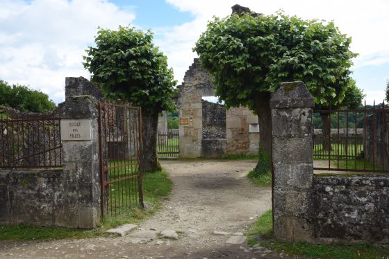 The girls school in Oradour-sur-Glane, an important part of the cultural history of WW II in France. (Image © Meredith Mullins.)