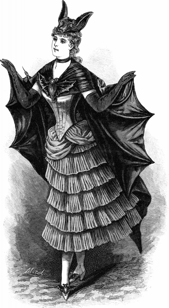 A 19th century, bat-themed French Halloween costume offers an aha moment about Halloween around the world. 