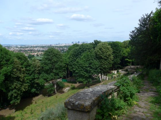 A view of Paris from the Chemin de la Machine, Louveciennes, a way to feed your wanderlust close to home with Paris Hidden Treasures. (Image © Annabel Simms.)