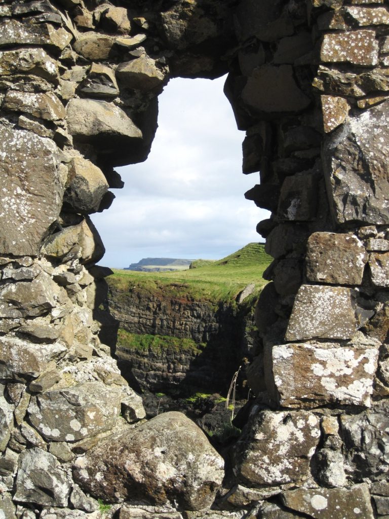 A window-like opening in a stone wall offers new perspective in the Burren, a geological wonder in Ireland and one of the most amazing places on Earth. (Image in the public domain)