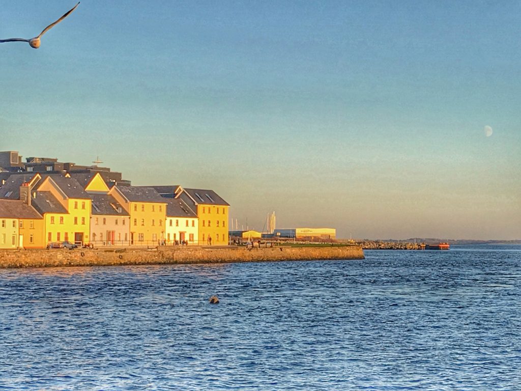 The Long Walk on a sunny winter day in Galway, Ireland shows why wanderlust inspires holiday travel. (Image © Carolyn McGreevy)
