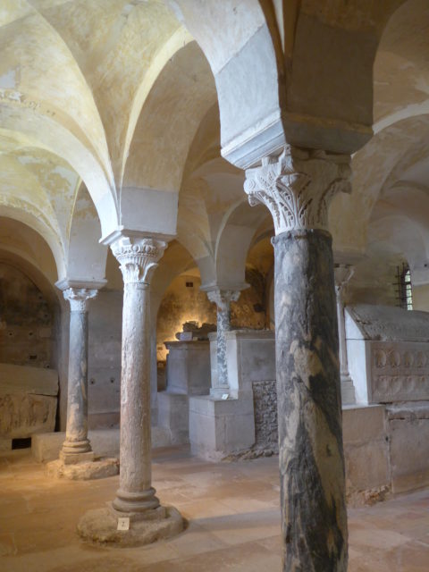 A crypt in Jouarre, France, a way to feed your wanderlust with Paris hidden treasures. (Image © Annabel Simms.)