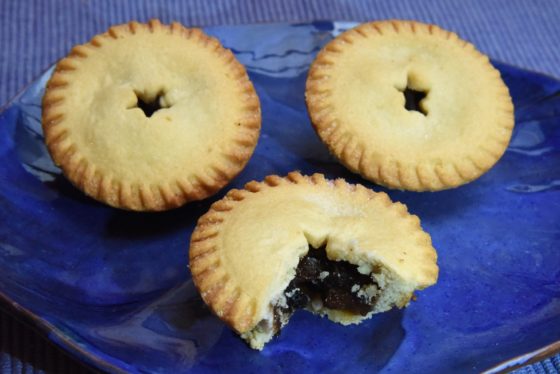 Mince meat pies, showing the cultural traditions of Christmas in England and holiday food around the world. (Image © Meredith Mullins.)