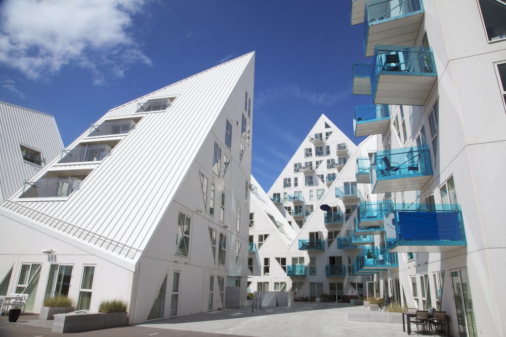 The Isbjerget (“Icebergs”) of Aarhus, 2017 European Capital of Culture, reflect how rethinking architecture leads to aha moments. (Image © Kim Wyon/VisitDenmark)