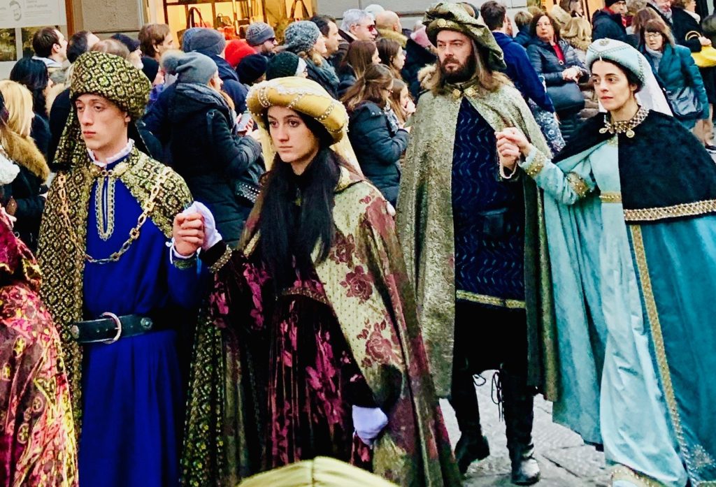 Cavalcata Dei Magi, an annual Epiphany procession in Florence, Italy reflects a cultural tradition of the winter holidays. (Image © Joyce McGreevy)