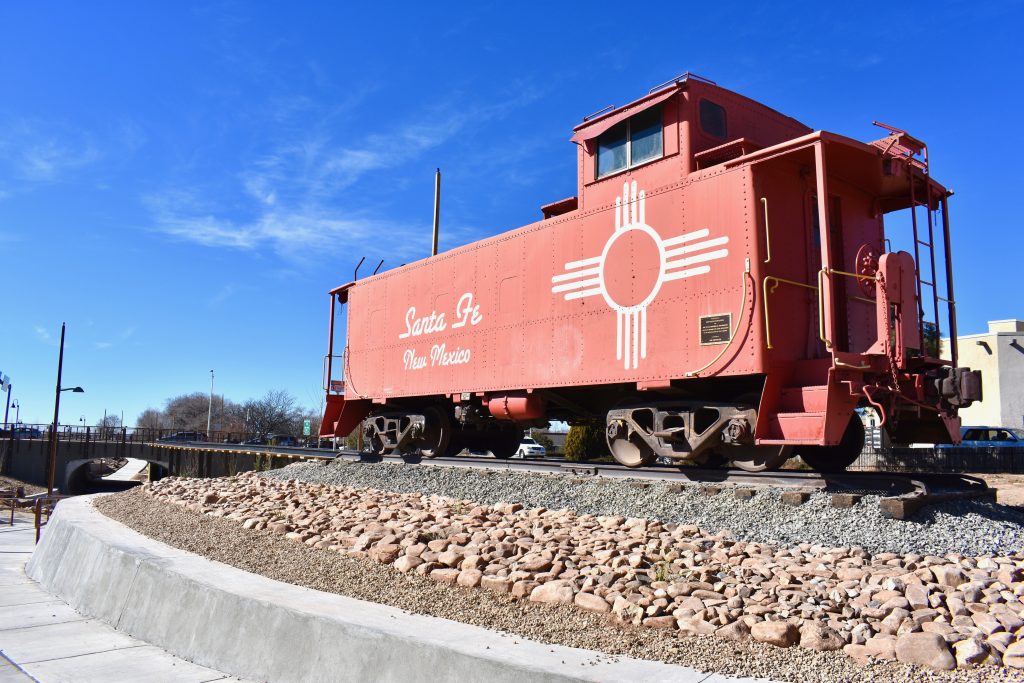 An antique caboose shows why Santa Fe, New Mexico inspires wanderlust. (Image © Joyce McGreevy)
