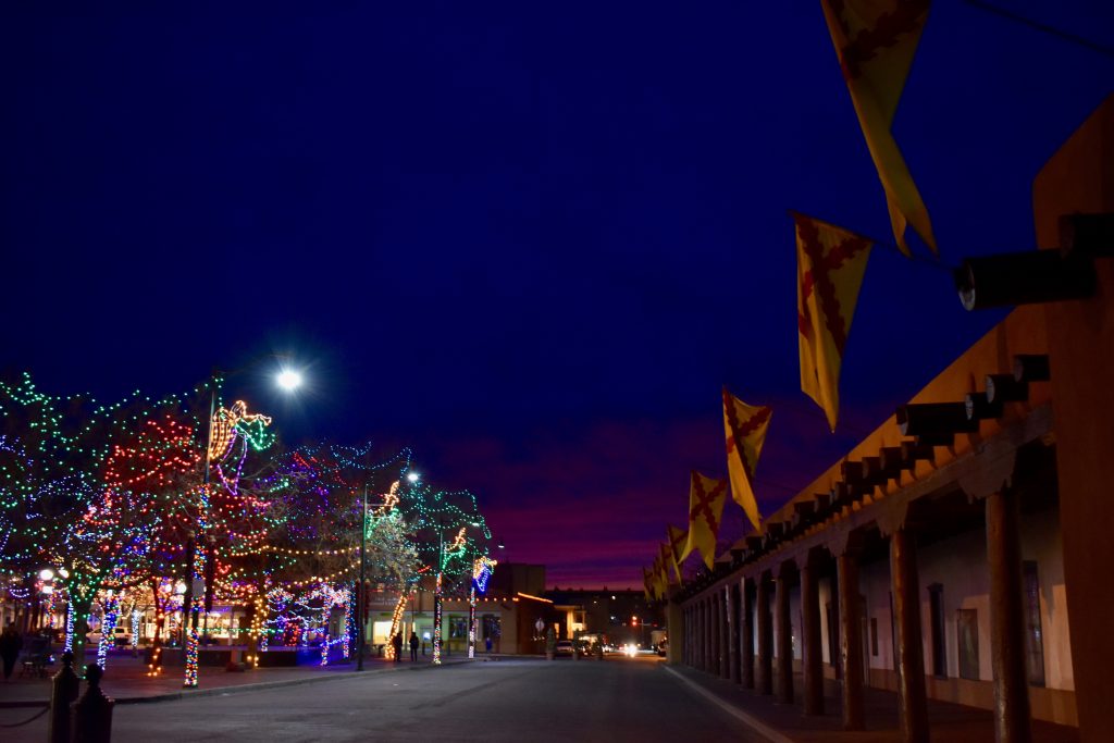Santa Fe's Plaza at shows why New Mexico inspires wanderlust. (Image © Joyce McGreevy)