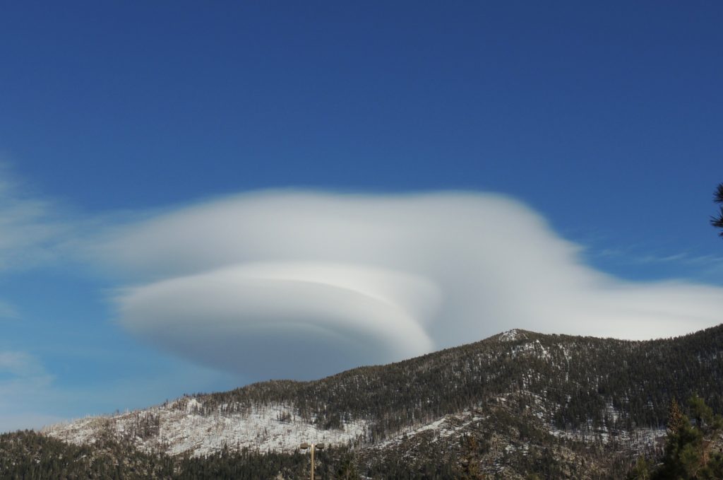 A lenticular cloud, cloud watching while traveling in the world. (Image © DMT.)