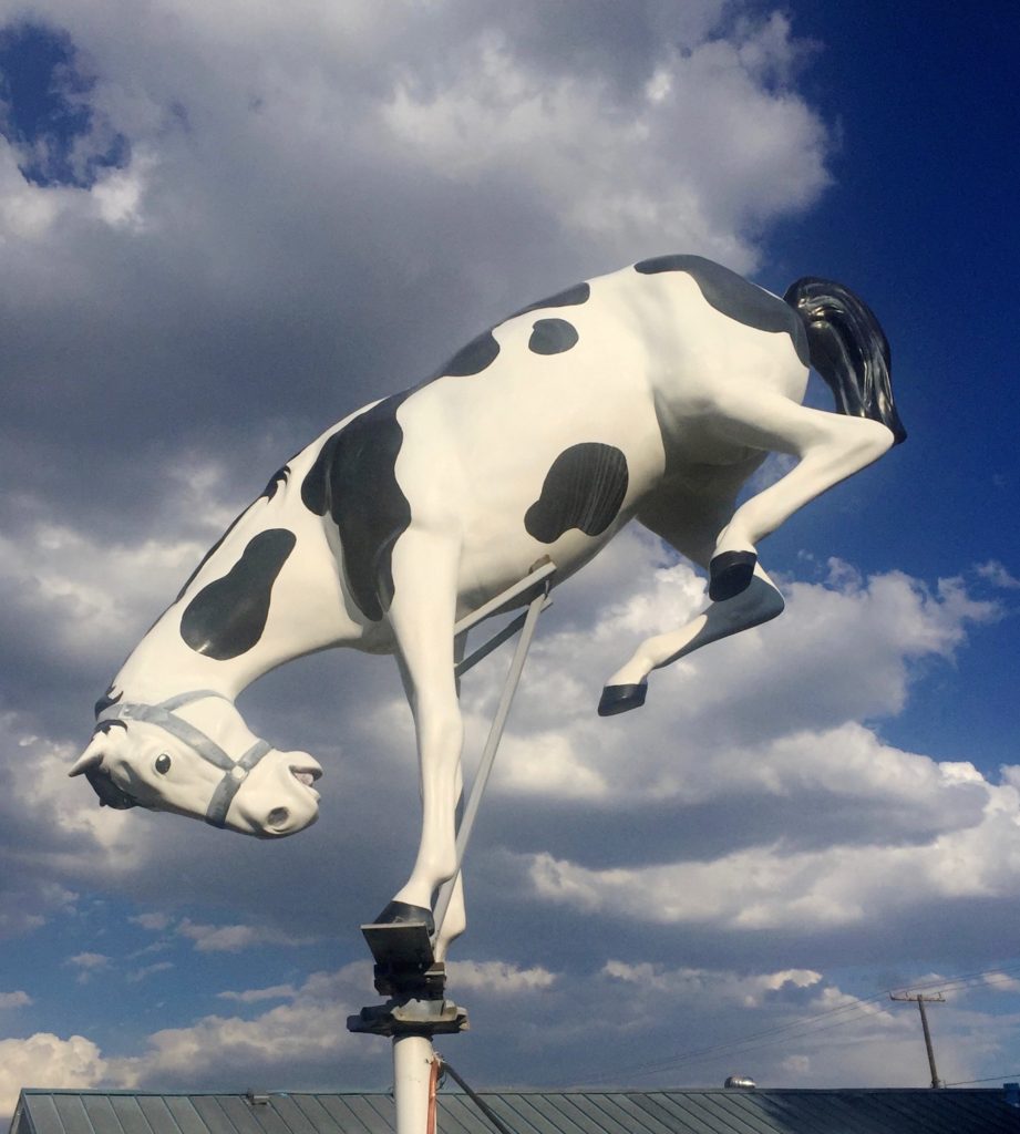 Horse sign, an unusual roadside sign encouraging the art of travel. (Image © DMT.)