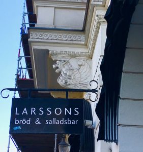 A restaurant sign in Malmö, Sweden exemplifies the linguistic landscape that global citizens inhabit. (Image © Joyce McGreevy)