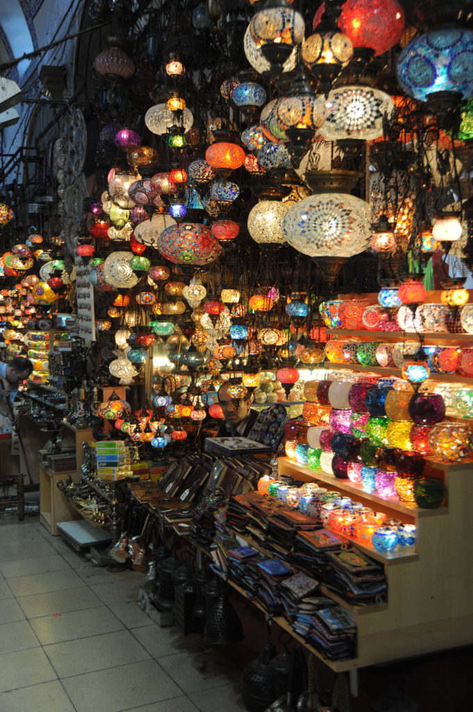 Covered market in Istanbul, city where the whirling dervishes dance in the Sufi Sema ceremony. (Image © Meredith Mullins)