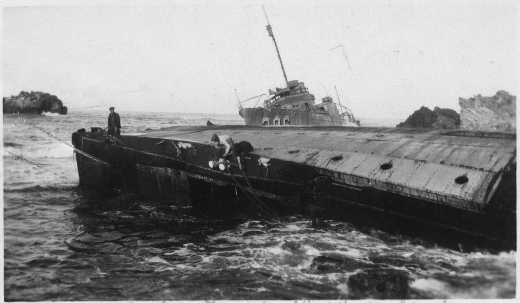 The Point Honda shipwreck site on September 8, 1923, in Santa Barbara Co., California features in Trails & Rails, a partnership with Amtrak and the National Park Service designed to educate train passengers about America’s history and heritage. 