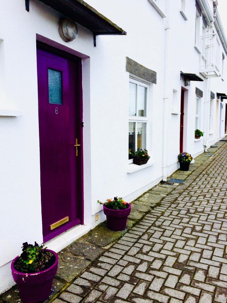 A street scene in Co. Cork, Ireland evokes the cross-cultural stories of doors and windows. (Image © Joyce McGreevy)