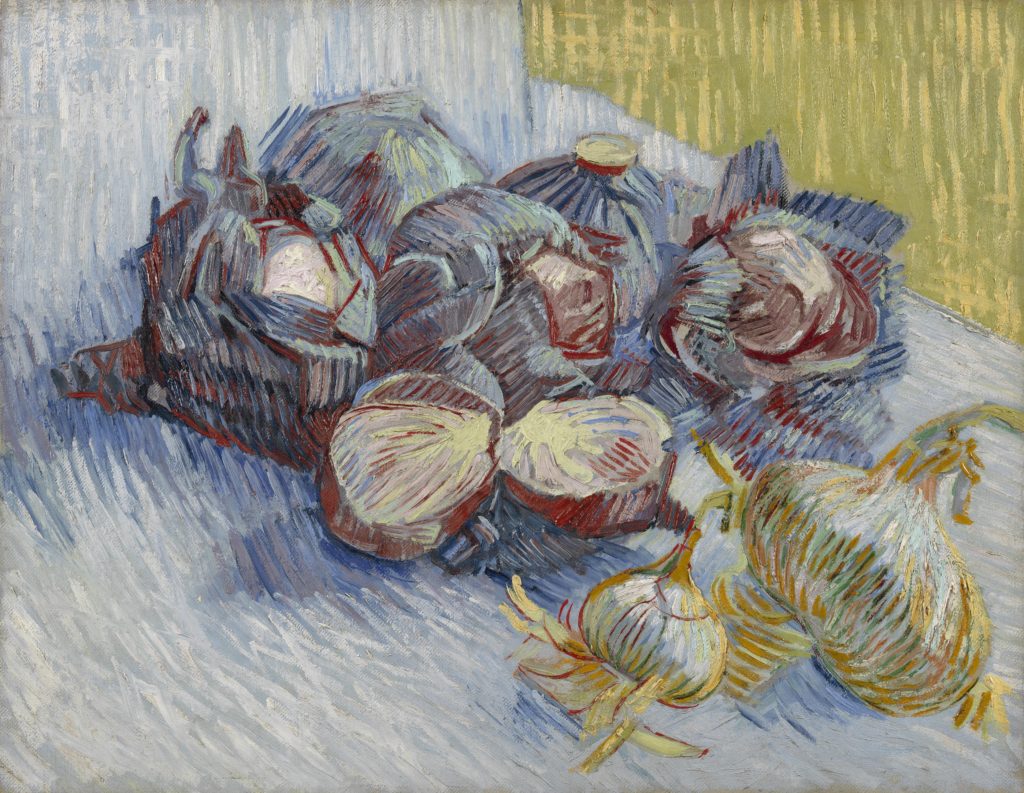 A faded painting by Vincent van Gogh shows that onions, even aside from being a staple of global cuisines, have inspired art across cultures. (public domain image from Van Gogh Museum, Amsterdam (Vincent van Gogh Foundation))