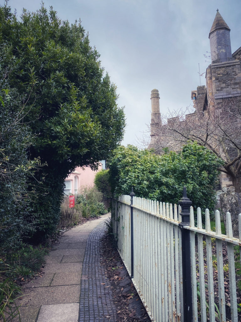 In Rye, a twittern, or scenic alleyway offers tranquility to a traveler with wanderlust for a winter holiday in East Sussex, England. (Image © Joyce McGreevy)