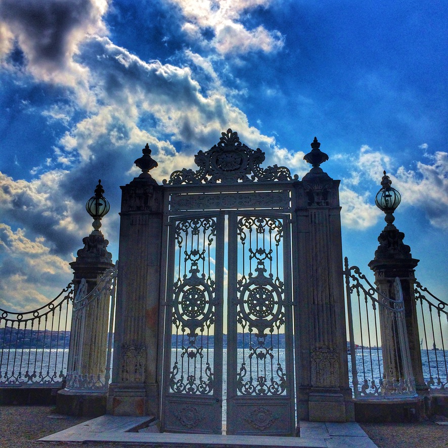 A gate in Istanbul evokes the Turkish proverb, "Kind words can unlock an iron door,” a reminder that in the context of the pandemic, cultural sayings have take on a new relevance as quarantine quotes. (Image © Joyce McGreevy)