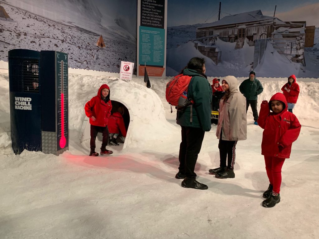 The Storm Room at the International Antarctic Centre, in Christchurch New Zealand shows visitors what it’s like to experience the coolest place on Earth. (Image © Joyce McGreevy)
