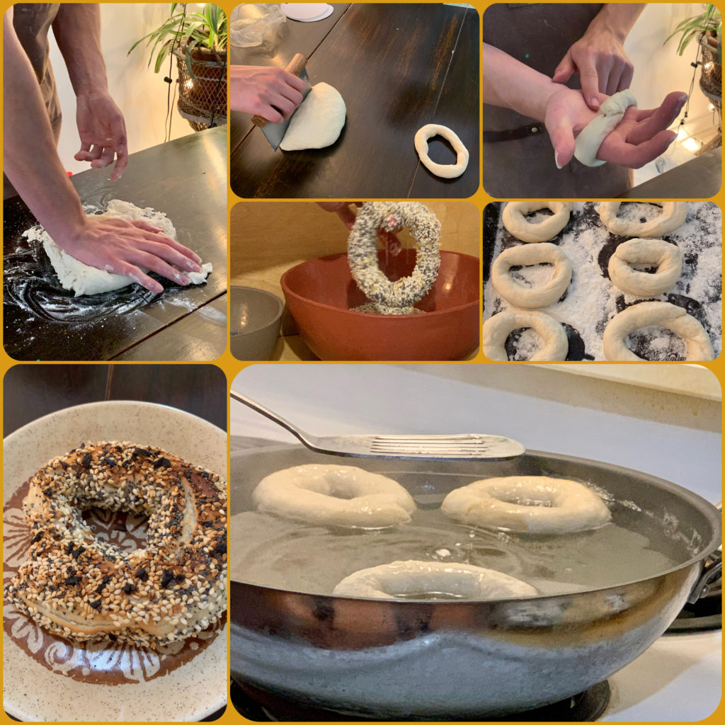 Bagels in various stage of preparation evoke an everyday culinary pleasure of Montréal’s urban culture. (Image © Joyce McGreevy)