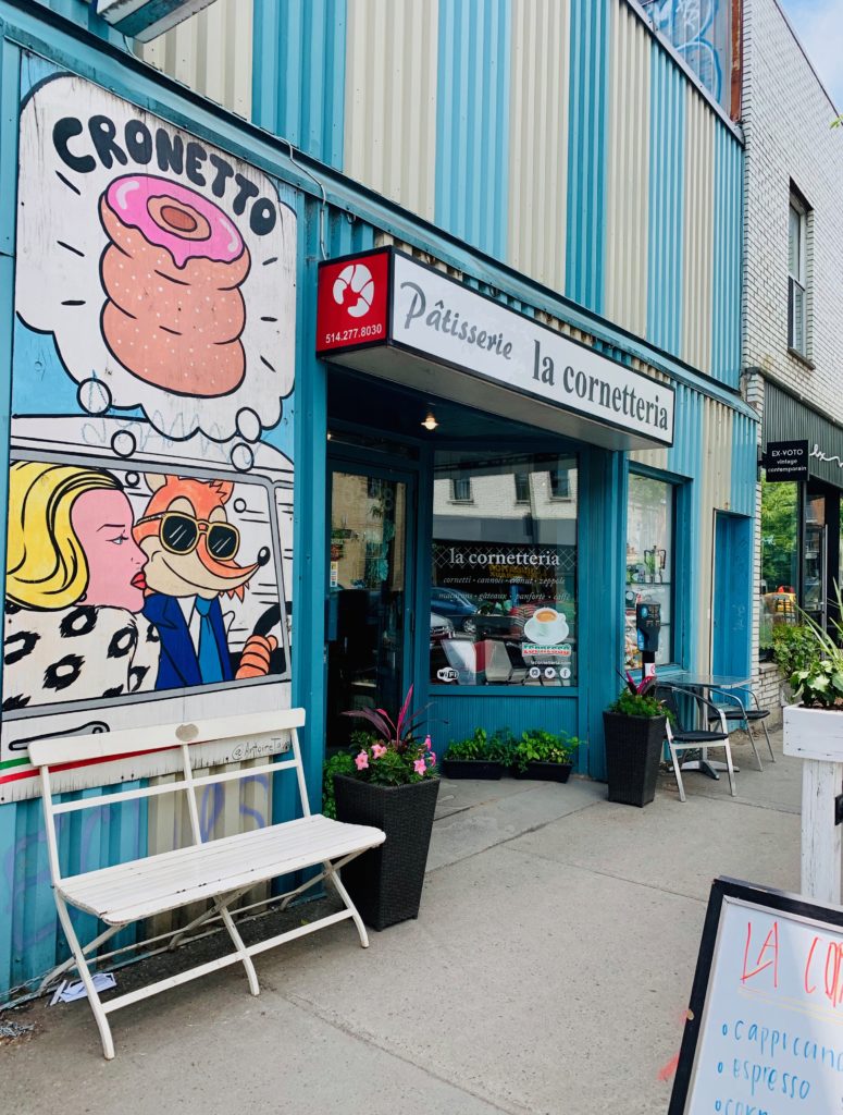  An Italian café in Petite-Italie reflects the everyday pleasure of exploring Montréal’s urban culture. (Image © Joyce McGreevy)