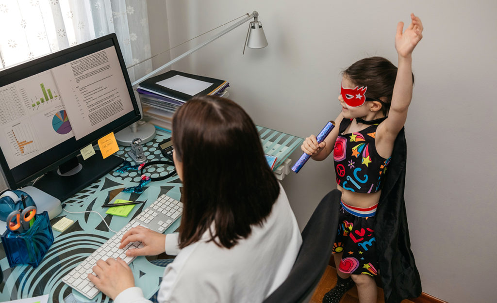 A mom trying to work from home prompts a WFH writer to find new wisdom about work in old proverbs from around the world. (Image by © doble-d/ iStock)