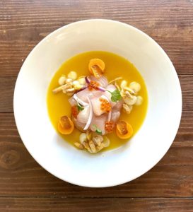 Coastal ceviche by Chef Rodrigo Fernandini, combines traditional and contemporary aspects of Peruvian cuisine and culture. (Image © Rodrigo Fernandini)