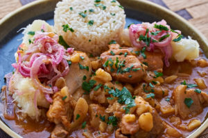 Carapulcra, a hearty stew, combines Spanish, African, and Peruvian cuisine and innovates on Peruvian culture. (Image © Edgar D. Pons/ iStock)