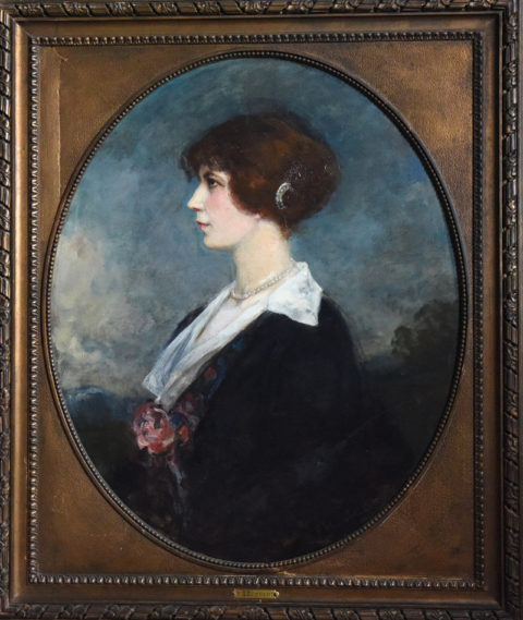 Portrait of Genevieve Dehelly in profile by Ferdinand Humbert in France, showing how art discoveries can lead to new adventures and travels to the past. (Image © Meredith Mullins.)