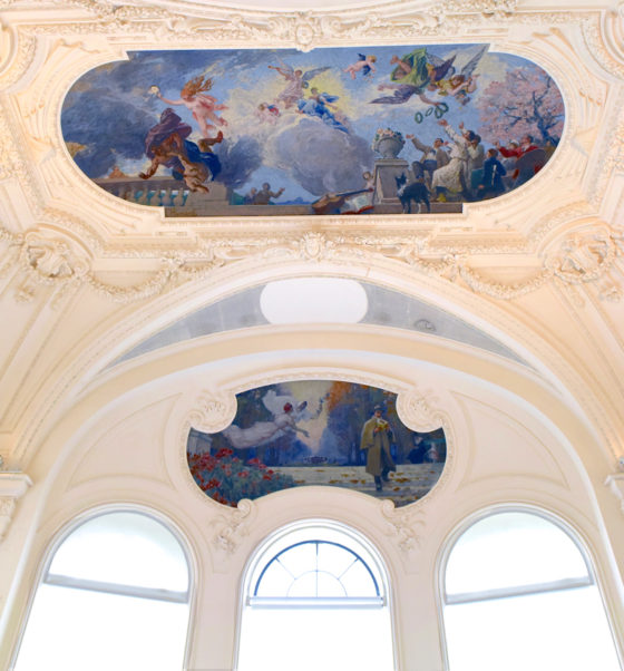 Paintings by Ferdinand Humbert in the Petit Palais in Paris, showing that art discoveries can lead to new adventures and travels to the past. (Image © Meredith Mullins.)