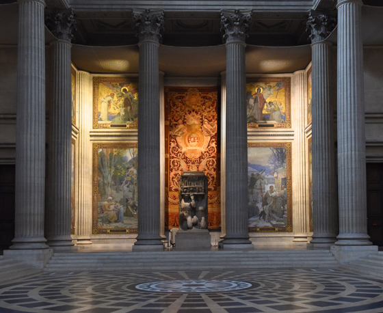 Pantheon Panels by Ferdinand Humbert, proving the value of art discoveries. (Image © Meredith Mullins.)