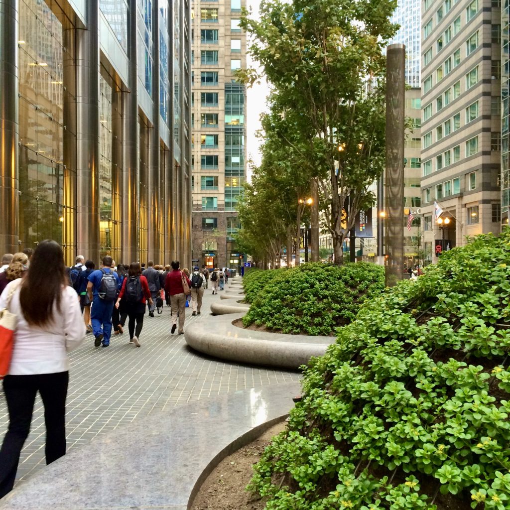 People taking an urban soundwalk, one of the best ways the global community can celebrate World Listening Day. (Image © by Joyce McGreevy)